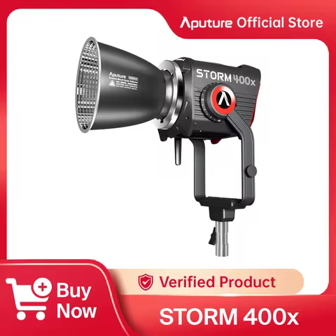 Aputure STORM 400x Tunable-White Compact Point Source Fixture Video Light 2500K-10000K G/M Color Cor