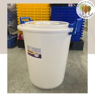Water Tank Plastic Bucket Gallon Size 30 Liters 45x50cm (No.14 White Colored Ears)