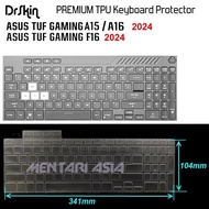 Asus TUF Gaming Keyboard Protector A15 A16 F16 2024 - DrSkin Premium TPU