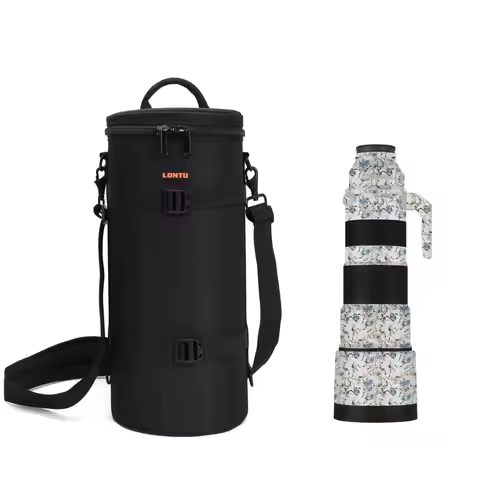 Professional Telephoto Lens Bag Single/Double Shoulder Lens Tube For Canon RF200-800 Nikon Z180-600 