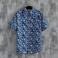 M-5XL Summer Plus Size Fashion Print Casual Hawaiian Short Sleeve Flower Shirt Men