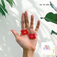 Party flag keychain, Vietnam flag keychain