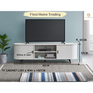 Muji Style TV Cabinet Sliding Door TV 6FT Coffee Table 4FT