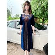 DMC stone-pressed evening dress code (580) - Material: high-quality velvet mixed with emulsion - siz