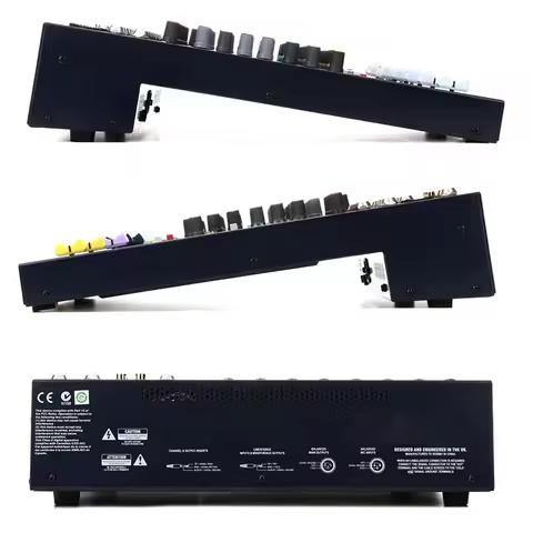 8-12-16 Channel Sound Board Console Desk System 48V Phantom Power Audio Mixing Console DJ Studio FX 