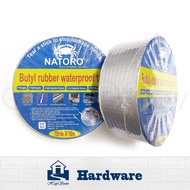 NATORO Butyl Rubber Waterproof Tape Aluminum Foil Auto Fix Tape Gam Bumbung (2")50mm (3")75mm (4")10