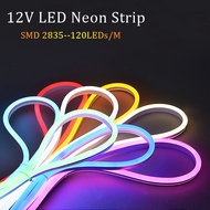 LED Neon flex 12V ขนาด 6x12มม.1m.ไฟนีออนดัด กันน้ำ  ตัดได้ทุก2.5cm **ราคานี้ไม่รวมขั้วต่อสายไฟ ต้องซื้อแยก**