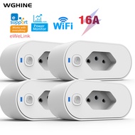 New 16A eWeLink WiFi Smart Socket Wireless Power Outlet Works with Alexa Google