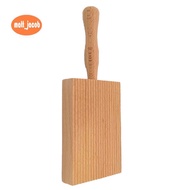 Pasta Making Board, Gnocchi Board, Beech Wood Gnocchi Board Butter Board Dough Scraper for Pasta and