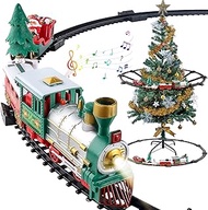 Train Set for Boys Kids 2-4, 41 Pcs Electric Train Toys for Christmas Tree, 2 Assembly Methods Include 4 Cars &amp; 10 Tracks, Model Train Toy with Lights &amp; Sounds for Toddlers Gifts Ages 3 4 5 6 7