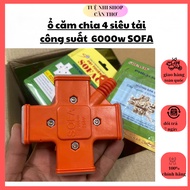 SOFACO 4-hole split plug. Super load-bearing P6000w. Goods for construction