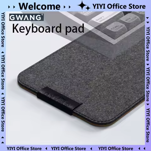 Gwang Customizable Cork Felt Keyboard Pad Shock Absorption Noise Reduction Non-slip Mat for PC Gamin