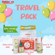 BEBIMORA - TRAVEL PACK 4 IN 1 (BABY LOTION, BEBIWIPES, HEAD TO TOE WASH, BABY TELON)