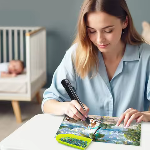 Electric Diamond Painting Pen Rechargeable Vacuum Diamond Art Pen Diamond Art Accessories for Adults