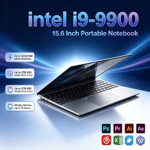 Intel Core i9 9900 15.6 Inch Pro Gaming Laptop 32GB RAM 512GB 1TB SSD 8C 16T 5GHz Ultra Slim 1920x10