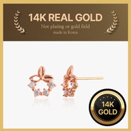 [Helene Jewelry] 14K real gold ella Cubic gold earring