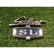 Emblem badge galant SL, mitsubishi colt galant  A112. New old stock brand