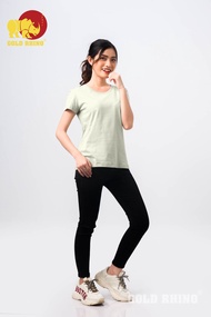 Áo phông áo thun trơn NỮ Gold Rihno 100 % cotton - FORM CÓ EO - Nhiều màu