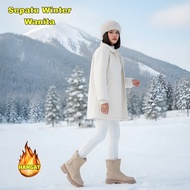 Women's winter Boots waterproof snow thick warm fur women