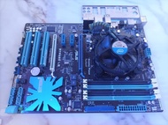 Motherboard PC gaming Merk Asus P7P55D LE paket Prosesor Intel Core i5 650 3.20 Ghz Lengkap Heatsing Fan