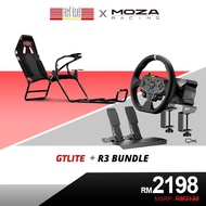 NEXT LEVEL RACING X MOZA RACING | R3 / GTLITE RACING COCKPIT | RACING SIMULATOR BUNDLE