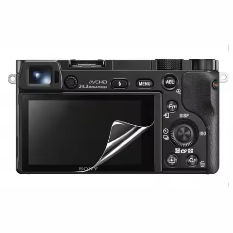 3 x PET Screen Protector Clear Soft Film for Sony Alpha A6400 A6500 A6300 A6000 A6100 A5000 A6600 NE