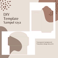 Sampul raya template DIY edit di canva