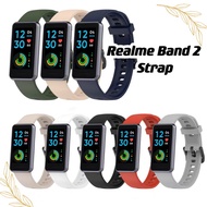 For Realme Band2 Strap Silicone Soft Sports Bracelet Replacement Belt Smart Band Realme Band 2 Strap Accessories 18mm