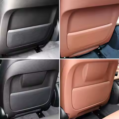 For BMW F10 F10 F06 F07 F02 Car Seat Back Panel Leather Backrest Storage Pocket Cover Accessory For 