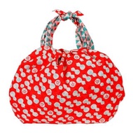 京都風呂敷包巾-褔結 三巾-葫蘆與鱗片(紅+藍)