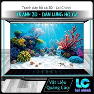3d Glue Decal Painting, Aquarium Fish Tank Sticker, Arowana Fish Tank (Back Sticker Painting)_SH 45