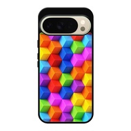Google Case PIXEL 10 9 9A 8 8A 7 7A 6 6A 5 5A 4 4A 3 3A Pro XL 3D Color Cube Abstract