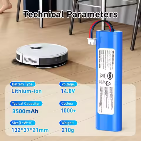 14.8V 3500mAh Li-Ion Battery for Ecovacs Deebot Ozmo 900 901 905 920 930 937 N8 N8 Pro Replacement B