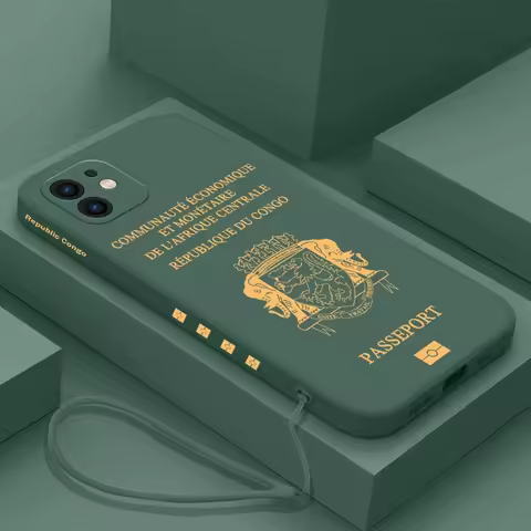 Republic Of Congo Passport Phone Case For VIVO Y20 Y30 Y50 Y33T Y12 Y12S Y15 Y17 Y19 Y21 V23E S9 X90