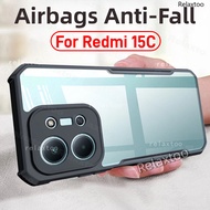 For Redmi15C Clear Casing For Xiaomi Redmi 15C 15 C Redmi15C 15CRedmi 5G 4G Transparent Acrylic Soft