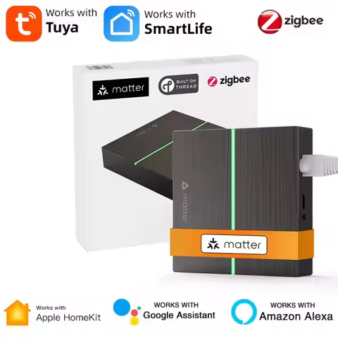 Tuya ZigBee Smart Wired Gateway Hub,Matter Smart Home Bridge Hub Gateway Remote Controller for HomeK