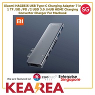 Xiaomi HAGIBIS USB Type-C Charging Adapter 7 in 1 TF /SD /PD /2 USD 3.0 /HUB HDMI Charging Converter