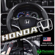 [ReadyStock]HONDA Carbon Fibre Car Steering Cover Penutup Wheel Stereng City Civic Jazz BRV CRV HRV CRZ TYRE R