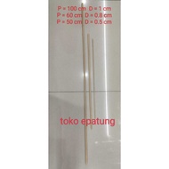 Pole flag rod/ - wood - 5 sticks