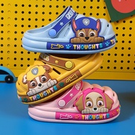 Paw Patrol summer kids cartoon hole hole shoes boys and girls baby home non slip sandals caterpillar sandals