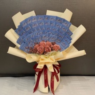 (PNG Only )Money Bouquet(50RM Cash)💰/ 钱花束💐 Birthday Gifts/ 钱花/ Soap Rose/Budget Bouquet/Bajet Duit Bunga/圣诞礼物/生日礼物/情人节礼物