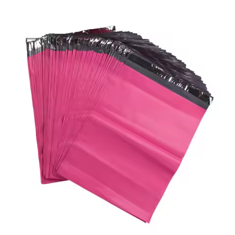 50/100PCS Matte Rosy Red Tote Express Courier Bag Deep Rose Plastic Poly Envelope Gift Clothes Shoes