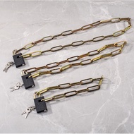 Chain lock, motorcycle lock, extended chain lock, bicycle lock, iron chain lock, glass door anti-the