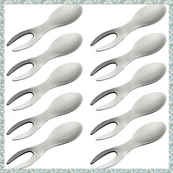 [h5bl3j6wj.ph] Stainless Steel Skewer Set(10-Piece), Corn Cob Holders for BBQs, Cooking and Outdoor 