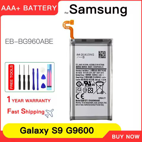 Genuine EB-BG960ABE 3000mAh Battery For Samsung Galaxy S9 G9600 SM-G960F SM-G960 G960F G960 G960U G9
