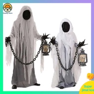 halloween costume for women Kostum kanak-kanak dewasa hantu tanpa wajah lucu topeng seram syaitan tengkorak kematian