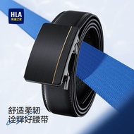 Business Casual Mens Leather Belt Automatic Buckle Inner Wear Versatile Business Belt Gift HLA HaiLa