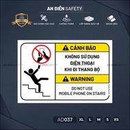 Signs do not use your phone when traveling | Premium An Dien Safety AD037