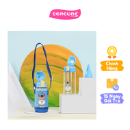 Bình tritan Diller có túi và dây đeo cho bé 480ml (gồm 2 nắp)- Xanh dương