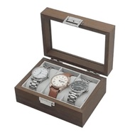 3 Slot Wood Watch Box